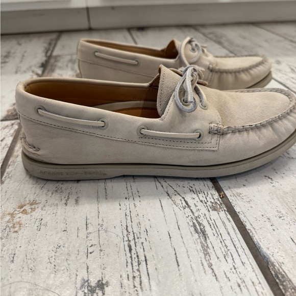 Sperry Gold Cup White Suede sz 10.5 - Picture 3 of 8